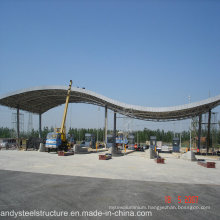 Low Cost and Easy Installation Space Frame Roofing for Toll Station